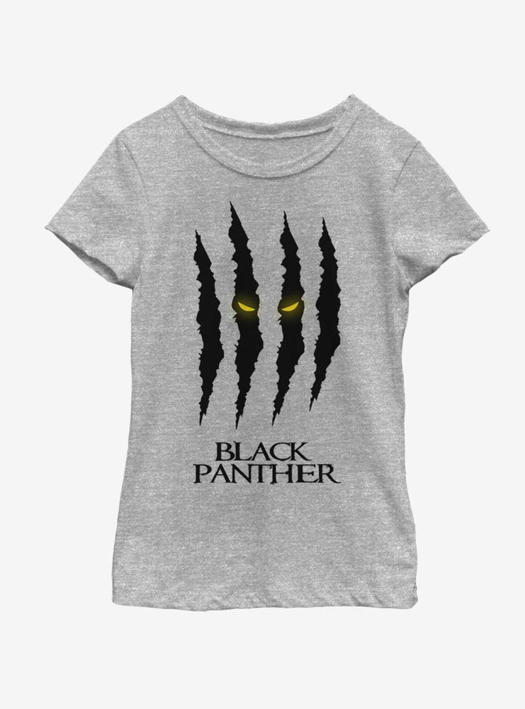 Marvel Black Panther Scratches Youth Girls T-Shirt