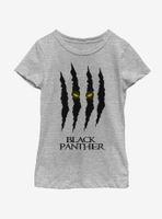 Marvel Black Panther Scratches Youth Girls T-Shirt