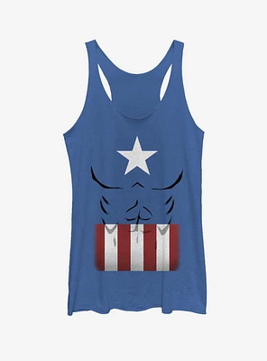 Marvel Captain America Simple Suit Womens Tank Top