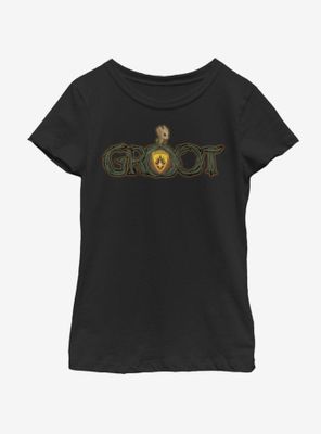 Marvel Guardians Of The Galaxy Groot Smoke Youth Girls T-Shirt