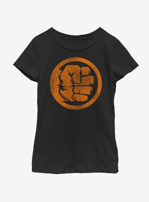 Marvel Hulk Orange Youth Girls T-Shirt