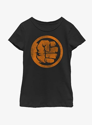 Marvel Hulk Orange Youth Girls T-Shirt