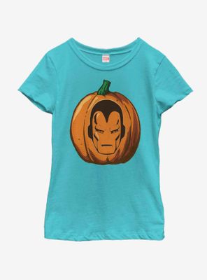 Marvel Iron Man Pumpkin Youth Girls T-Shirt