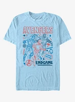 Marvel Avengers Earths Mightiest Doodles T-Shirt