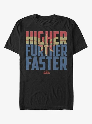 Marvel Captain Higher Faster Fill T-Shirt