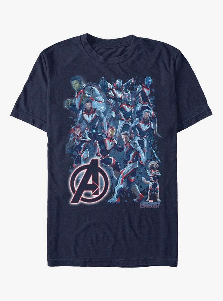 Marvel Avengers Suit Group T-Shirt