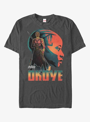 Marvel Black Panther Okoye Sil T-Shirt