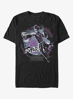 Marvel Black Panther Shuri Jump Night T-Shirt