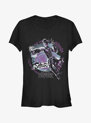 Marvel Black Panther Shuri Jump Night Girls T-Shirt