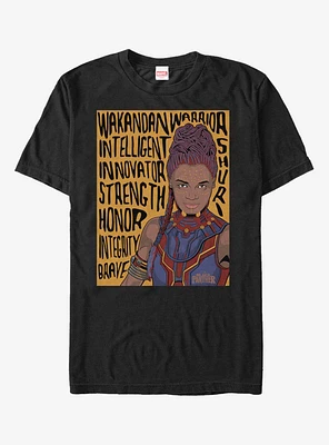 Marvel Black Panther Shuri Verbiage T-Shirt