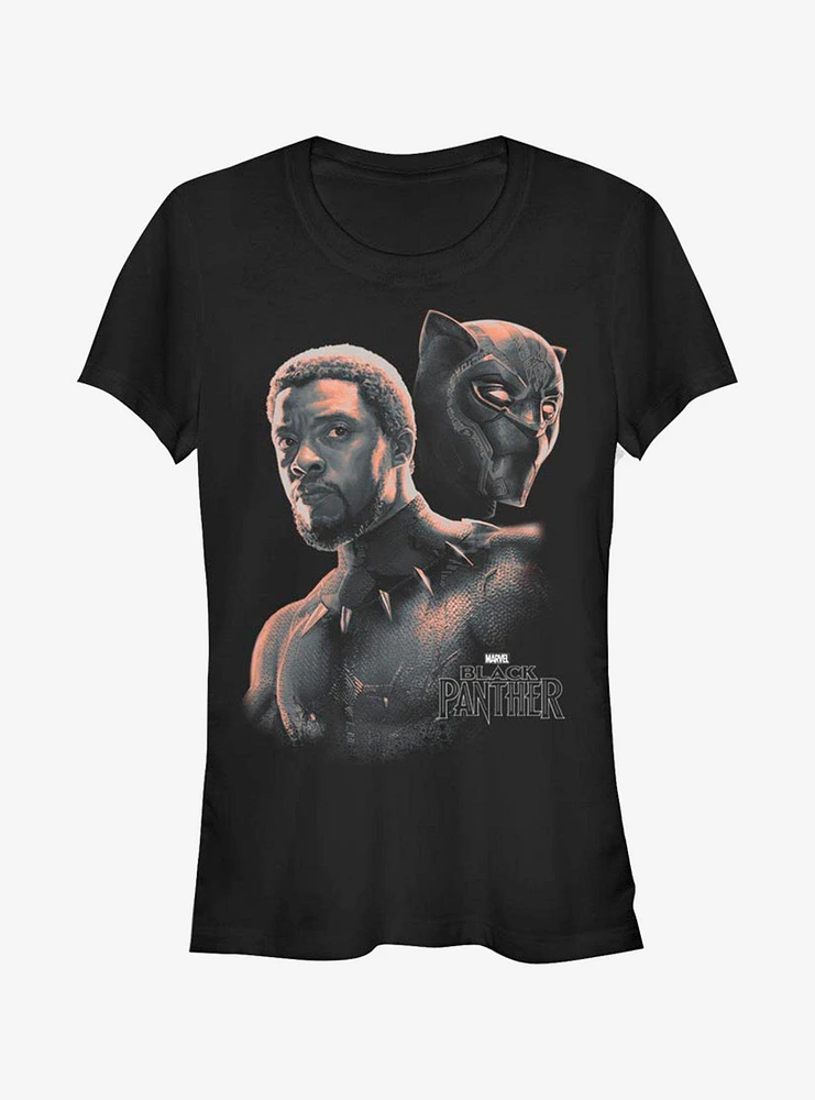 Marvel Black Panther TChalla Unmasked Girls T-Shirt