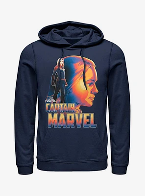 Marvel Captain Sil Cowl Neck Long-Sleeve Girls Top