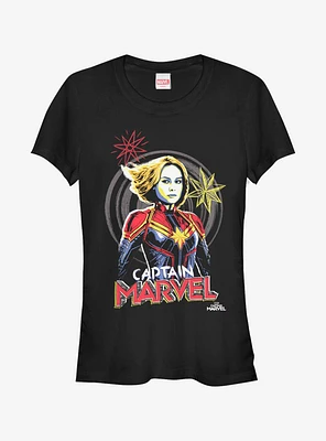 Marvel Captain Drawing Girls T-Shirt