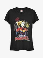 Marvel Captain Drawing Girls T-Shirt