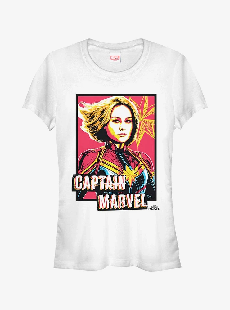 Marvel Captain Profile Girls T-Shirt