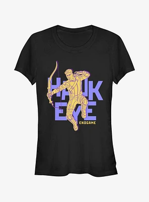 Marvel Hawk Eye Text Pop Girls T-Shirt