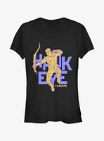 Marvel Hawk Eye Text Pop Girls T-Shirt