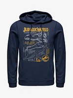 Jurassic Park Rex Breakdown Hoodie