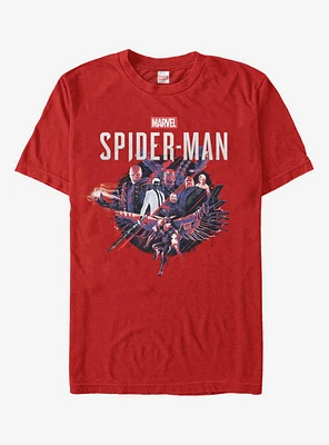Marvel Spider-Man Villains Circle T-Shirt