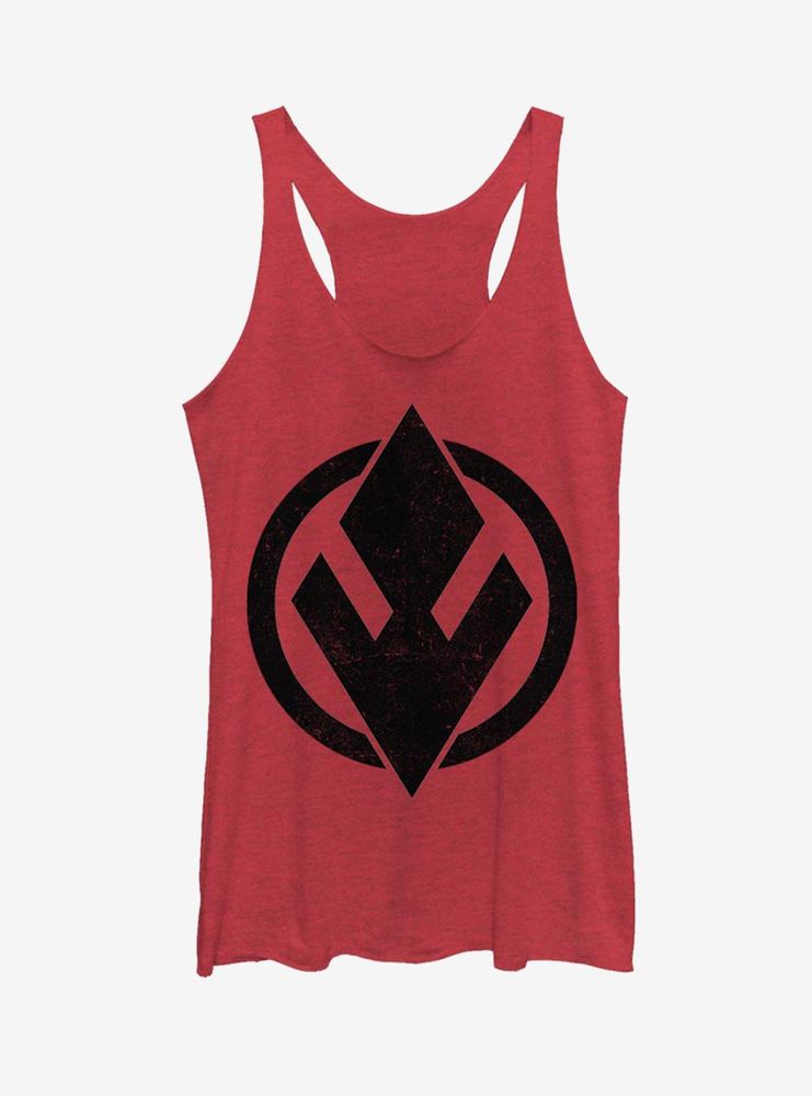 Star Wars Episode IX The Rise Of Skywalker Sith Trooper Solid Emblem Womens Tank Top