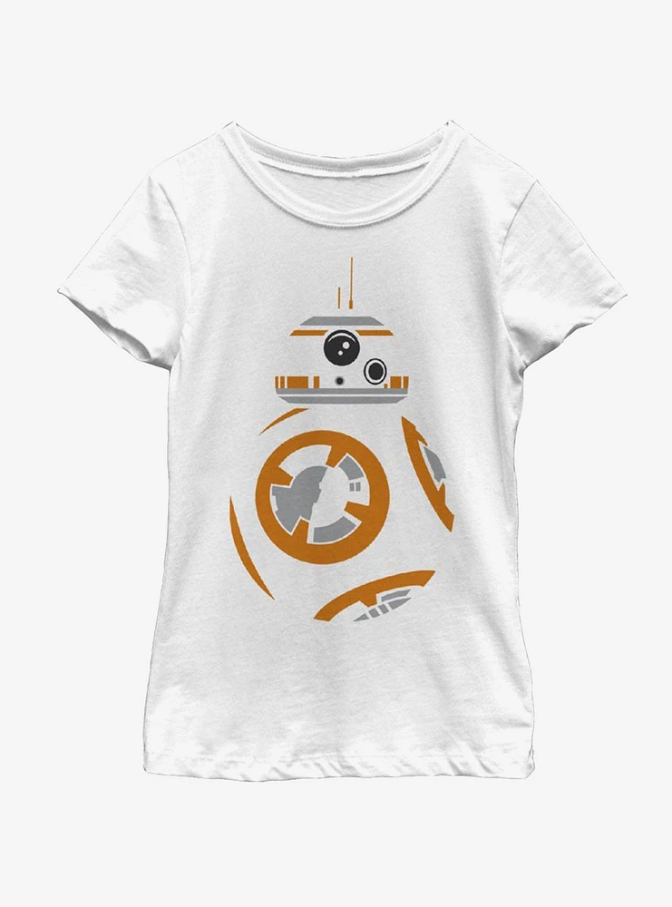 Star Wars The Force Awakens BB8 Face Youth Girls T-Shirt