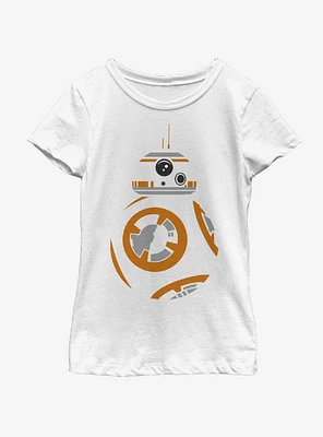 Star Wars The Force Awakens BB8 Face Youth Girls T-Shirt