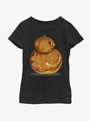 Star Wars The Force Awakens BB Pumpkin Youth Girls T-Shirt