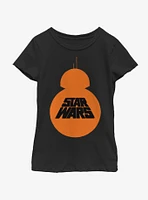 Star Wars The Force Awakens BB8 Pumpkin Youth Girls T-Shirt