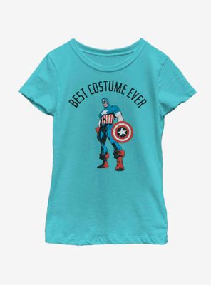Marvel Captain America Best Costume Ever Youth Girls T-Shirt