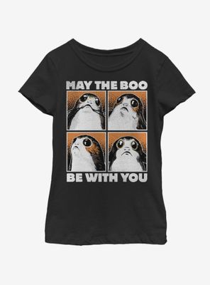 Star Wars The Last Jedi Boo Porg Youth Girls T-Shirt