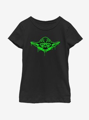 Star Wars Pumpkin Oozing Yoda Youth Girls T-Shirt