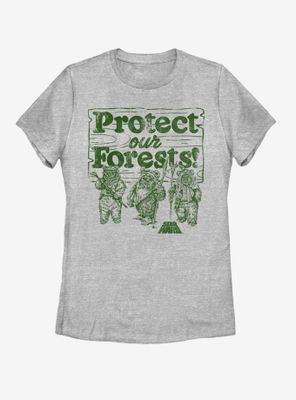 Star Wars Protect Our Forest Womens T-Shirt