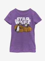 Star Wars Episode VIII The Last Jedi Pumpkin Patch Porg Youth Girls T-Shirt