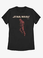 Star Wars Episode IX The Rise Of Skywalker Jet Red Womens T-Shirt