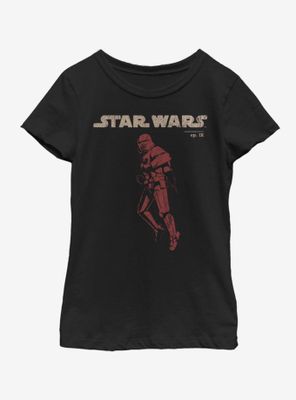 Star Wars The Rise Of Skywalker Jet Red Youth Girls T-Shirt