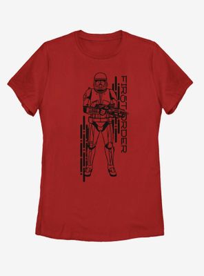 Star Wars Episode IX The Rise Of Skywalker Project Red Womens T-Shirt