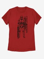 Star Wars Episode IX The Rise Of Skywalker Project Red Womens T-Shirt