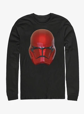 Star Wars Episode IX The Rise Of Skywalker Red Helm Long-Sleeve T-Shirt