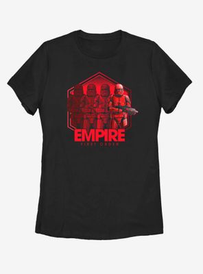 Star Wars Episode IX The Rise Of Skywalker Red Troop Four Womens T-Shirt