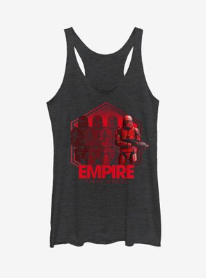 Star Wars Episode IX The Rise Of Skywalker Red Troop Four Womens Tank Top
