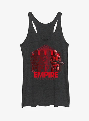 Star Wars Episode IX The Rise Of Skywalker Red Troop Four Womens Tank Top