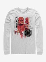 Star Wars Episode IX The Rise Of Skywalker Red Trooper Schematic Long-Sleeve T-Shirt