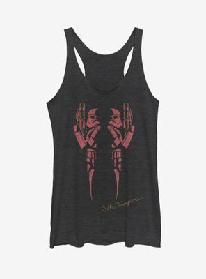 Star Wars Episode IX The Rise Of Skywalker Red Trooper Womens Tank Top