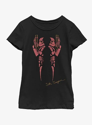 Star Wars The Rise Of Skywalker Red Trooper Youth Girls T-Shirt