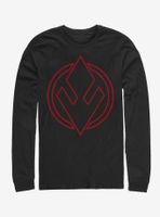 Star Wars Episode IX The Rise Of Skywalker Sith Trooper Emblem Long-Sleeve T-Shirt