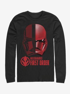 Star Wars Episode IX The Rise Of Skywalker Split Sith Trooper Long-Sleeve T-Shirt