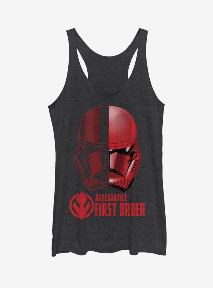 Star Wars Episode IX The Rise Of Skywalker Split Sith Trooper Womens Tank Top