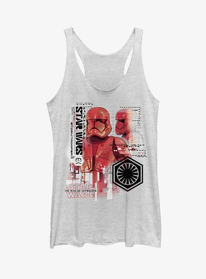 Star Wars Episode IX The Rise Of Skywalker Super Red Trooper Womens Tank Top