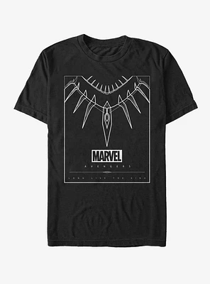 Marvel Black Panther Necklace T-Shirt