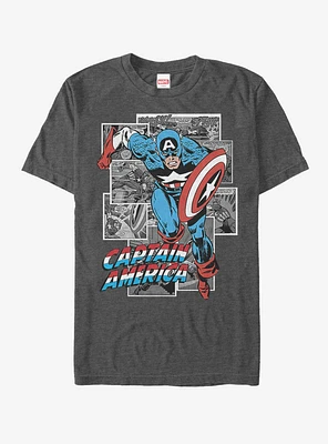 Marvel Captain America Comic Cap T-Shirt